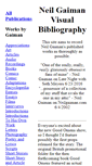Mobile Screenshot of neilgaimanbibliography.com